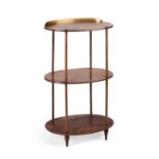 A 19TH CENTURY MAHOGANY MILITARY WASHSTAND