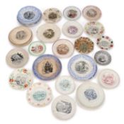 A LARGE COLLECTION OF 19TH CENTURY CHILDREN'S AND OTHER PLATES