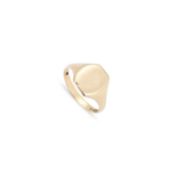 A 9 CARAT GOLD SIGNET RING