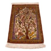 A TURKISH HEREKE SILK PRAYER RUG