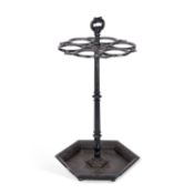 A REGENCY STYLE CAST IRON STICKSTAND
