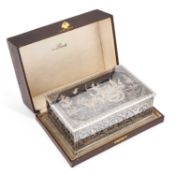 A FINE THAI SILVER AND NIELLO CIGAR BOX