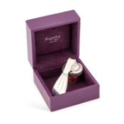 AN ELIZABETH II SILVER-MOUNTED BOTTLE STOPPER