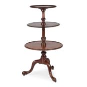 A GEORGE III MAHOGANY DUMB WAITER
