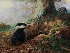 M.D. HERRING (MODERN) BADGER SET, EARLY EVENING
