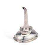 A GEORGE III SCOTTISH SILVER WINE FUNNEL EARLY 19TH CENTURY
