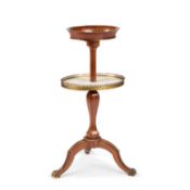 A 19TH CENTURY FRENCH ORMOLU-MOUNTED, MARBLE AND INLAID ÉTAGÈRE STAMPED G. DURAND
