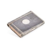 A 19TH CENTURY FRENCH SILVER AND NIELLO COMBINATION CIGARETTE AND VESTA CASE