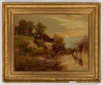 JOSEPH DIXON CLARK (1849-1944) THE WATERING PLACE