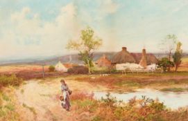 GEORGE BEDFORD (1849-1920) ACROSS A SURREY COMMON