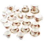 A ROYAL ALBERT 'OLD COUNTRY ROSES' TEA SERVICE