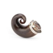 AN UNUSUAL EARLY 19TH CENTURY SCOTTISH RAM’S HORN SNUFF MULL