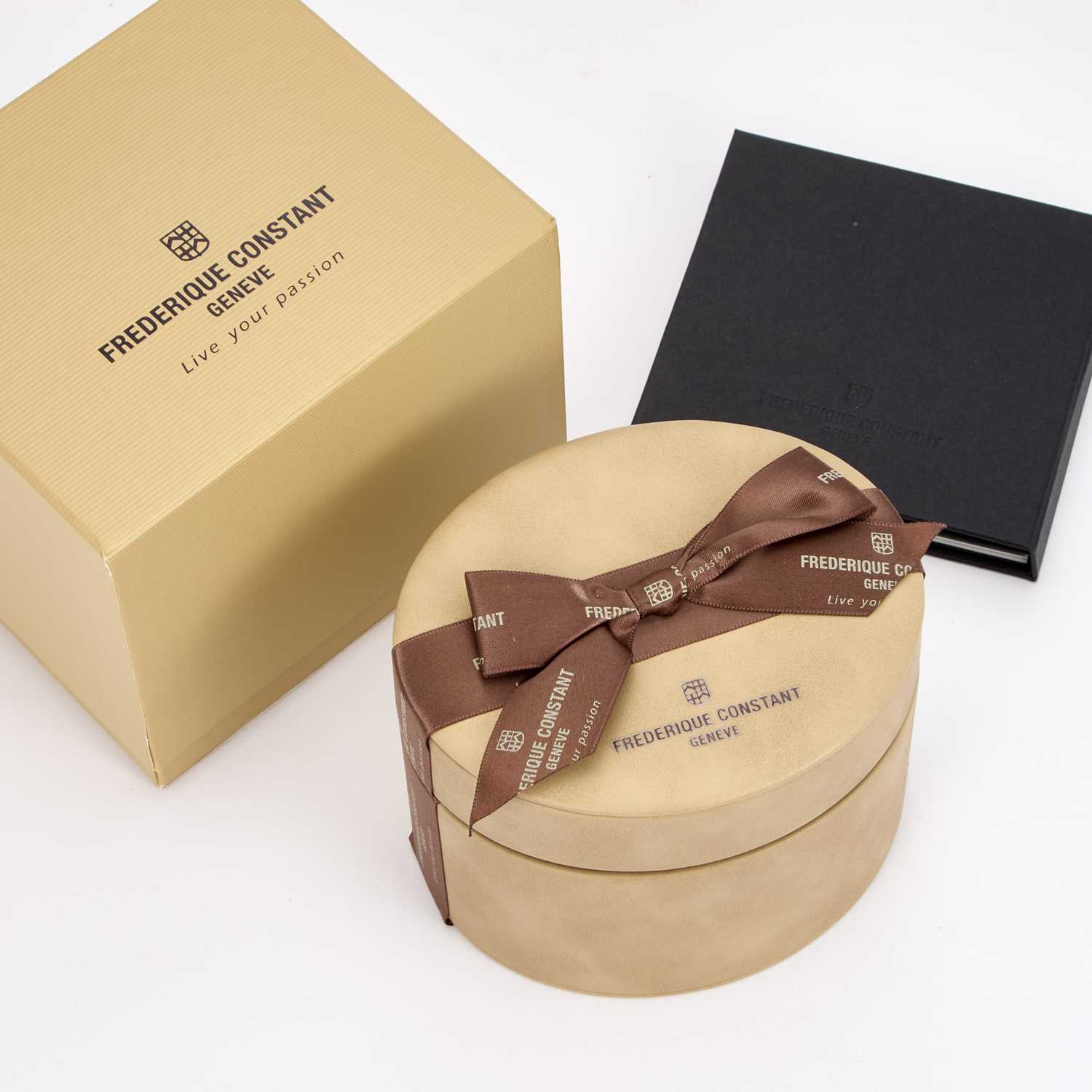A LADY'S GOLD PLATED FREDERIQUE CONSTANT DIAMOND-SET WATCH - Image 4 of 4