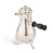 A LOUIS XVI SILVER SIDE-HANDLED COFFEE POT