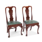 A PAIR OF GEORGE II MAHOGANY SIDE CHAIRS