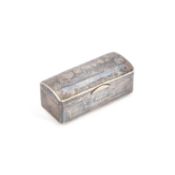 A 19TH CENTURY RUSSIAN SILVER AND NIELLO TABLE SNUFF BOX