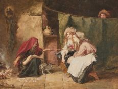 SIR JOHN GILBERT RA (1817-1897) THE FORTUNE TELLER