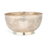 A CHINESE SILVER BOWL