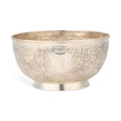 A CHINESE SILVER BOWL