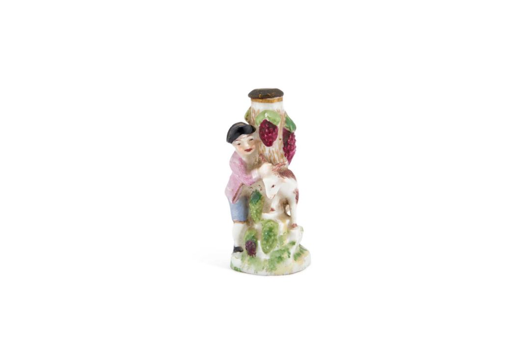 A PORCELAIN SCENT BOTTLE - Image 1 of 3
