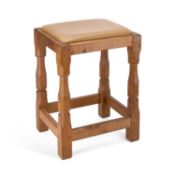 COLIN ALMACK OF SUTTON-UNDER-WHITESTONECLIFFE A BEAVERMAN OAK STOOL