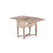 A DUTCH SILVER MINIATURE TABLE