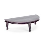 A CHINESE AUBERGINE-GLAZED PORCELAIN STAND
