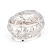 AN 18TH CENTURY GERMAN SILVER SUGAR BOX