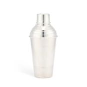A SILVER-PLATED COCKTAIL SHAKER