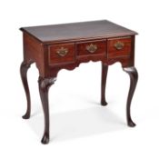 AN 18TH CENTURY STYLE MAHOGANY LOWBOY LATE 19TH CENTURY