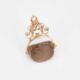 A GOLD-MOUNTED SMOKEY QUARTZ SWIVEL FOB - Image 3 of 3