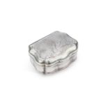 AN 18TH CENTURY CONTINENTAL SILVER SNUFF BOX