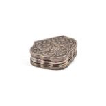 AN 18TH CENTURY SILVER SNUFF BOX
