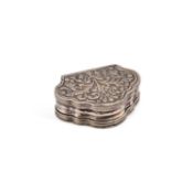 AN 18TH CENTURY SILVER SNUFF BOX