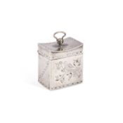 A 19TH CENTURY DUTCH SILVER PEPPERMINT BOX