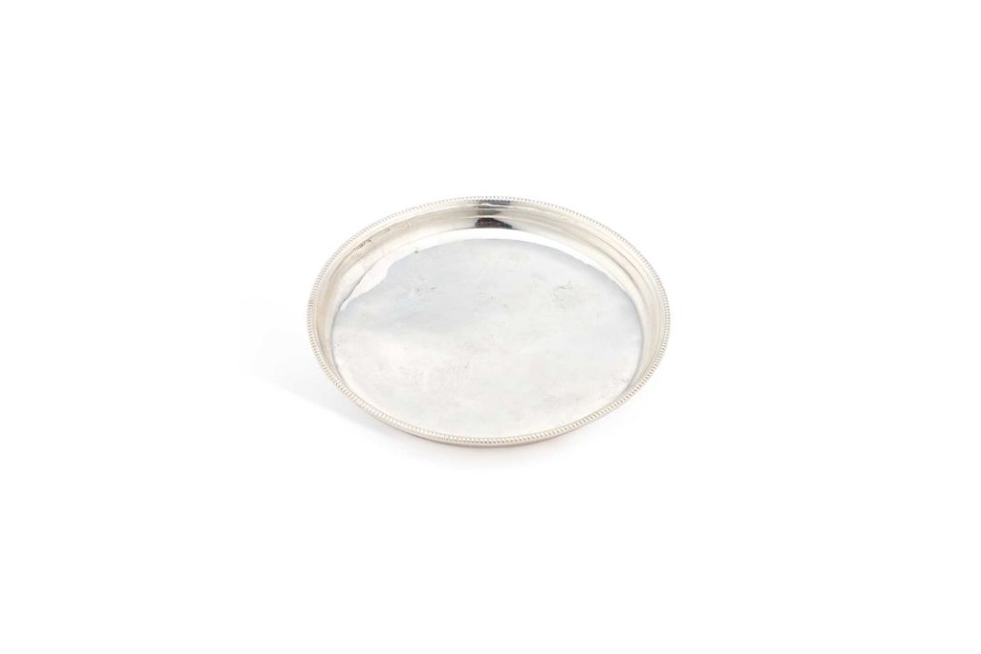 A GEORGE III IRISH SILVER WINE FUNNEL STAND