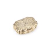 AN 18TH CENTURY FRENCH SILVER-GILT SNUFF BOX