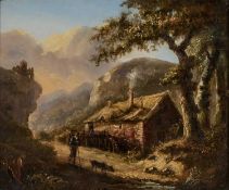 ATTRIBUTED TO PATRICK NASMYTH (SCOTTISH 1787-1831) THE WATERMILL