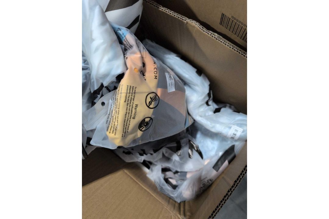 OXO drying racks, Multiple boxes of Shein Clothing, KYB car part, scott tissue - Image 12 of 16
