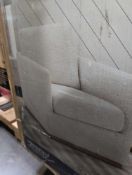 steel chair and red and Cole and nye upholstered chair