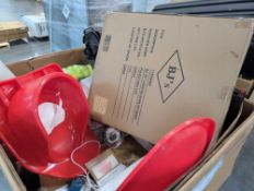 kids sled, 36-in lighted Star of David BJ, luxury quilt, reusable paper towels, Nerf gun, Disney sol