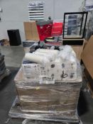 Diapers, Sparkle paper towels, viva paper towels, Target shopping cart, totes