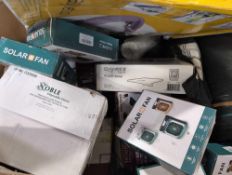 Baby walker, solar fans, Bedding, TV, Ceiling fans, rolled fabric and more