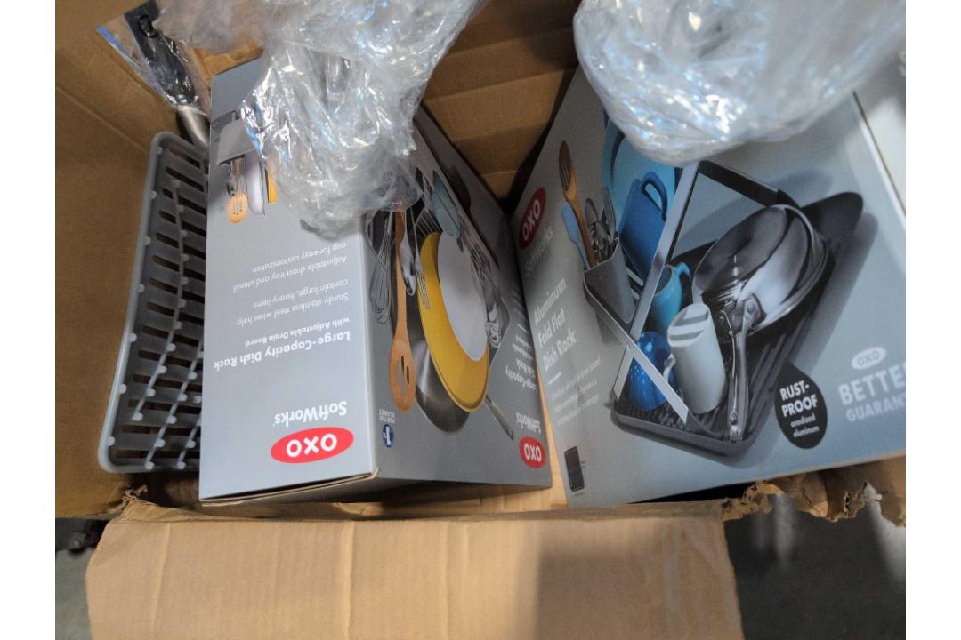 OXO drying racks, Multiple boxes of Shein Clothing, KYB car part, scott tissue - Image 6 of 16