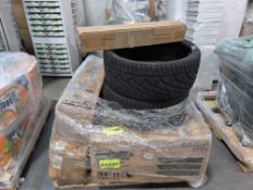 Bolens Side discharge Lawn mower, two Venom R20 tires, Rocking chair, mickey pumpkin, Fan