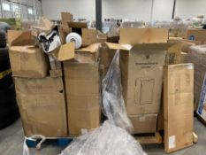Two pallets fridge children's electric car heater mats, and more