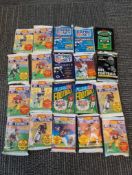 Vintage NFL cards in sealed packs
