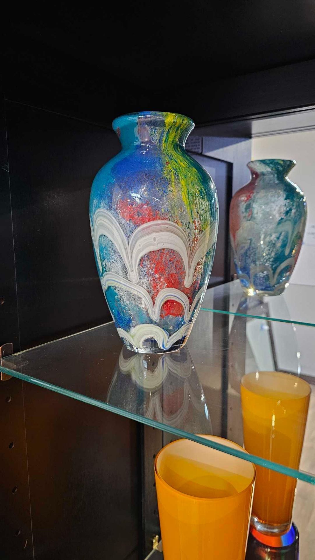 two curio cabinets with contents - Image 2 of 8