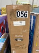 LG 75 inch AI thin Q TV graded D everything looks good minus missing screws, see notes