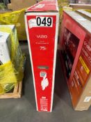 Vizio 75 inch 4K QLED Smart TV, Brad A